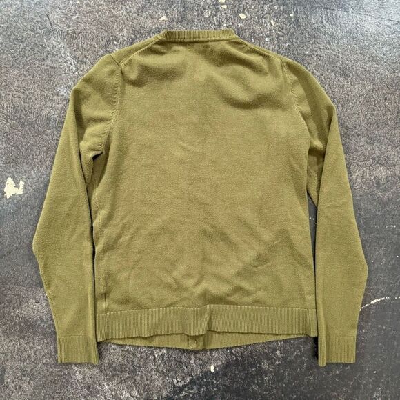 Charter Club Green Women’s Button Up Sweater Size Medium Rayon Blend Casual - Picture 8 of 11